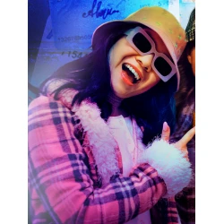 Fakes 2022 Rebecca Li Plaid Wool Blazer