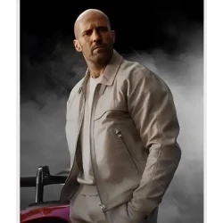 Fast X 2023 Jason Statham Beige Leather Jacket Fast X 2023 Jason Statham Beige Leather Jacket