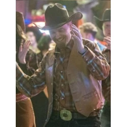 Good Girls David Hornsby Brown Leather Vest