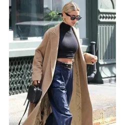 Hailey Bieber Oversized Coat