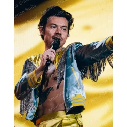 Harry Styles Love On Tour Warsaw Fringe Jacket