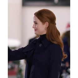Hotel for the Holidays 2022 Madelaine Petsch Coat