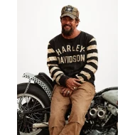 Jason Momoa On The Roam S02 Striped Sleeve Sweatshirt