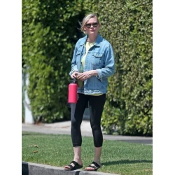 Kirsten Dunst Blue Denim Jacket