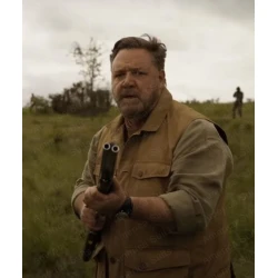 Kraven the Hunter 2023 Russell Crowe Brown Vest