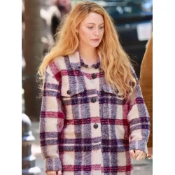Blake Lively It Ends with Us Plaid Jacket