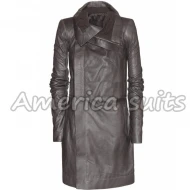 Long Asymmetrical Biker Womens Jacket