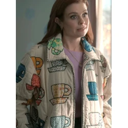 Maddie Townsend Sweet Magnolias Tea Cups Print Jacket