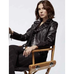 Millie Bobby Brown Black Cropped Jacket