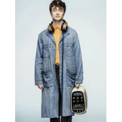 Miracle Workers Daniel Radcliffe Denim Blue Coat