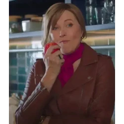 My Life Is Murder S03 Alexa Crowe Brown Leather Jacket