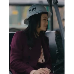 Partner Track Ingrid Yun Purple Coat