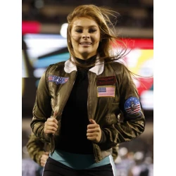 Philadelphia Eagles Cheerleaders Top Gun Jacket