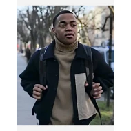 Power Book II Ghost S03 Tariq St. Patrick Black Wool Jacket