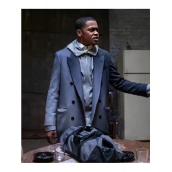 Power Book II Ghost S03 Tariq St. Patrick Grey Trench Coat Power Book II Ghost S03 Tariq St. Patrick Grey Trench Coat
