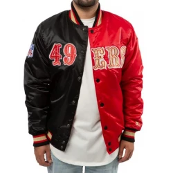 San Francisco 49ers Red and Black Jacket San Francisco 49ers Red and Black Jacket