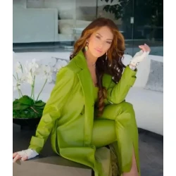 Selling Sunset S06 Amanza Smith Green Coat