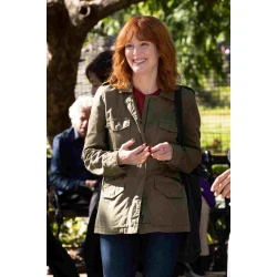 Sharper Julianne Moore Green Jacket