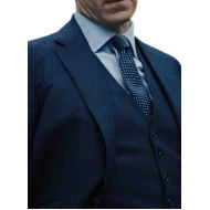 Skyfall Gareth Mallory Blue Pintstripe Suit