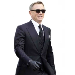 Spectre Navy Herringbone Three Piece Suit