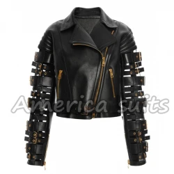 Straps and Buckles Zendaya Coleman Jacket