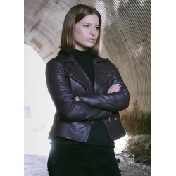 Superman and Lois Leslie Larr Brown Leather Jacket