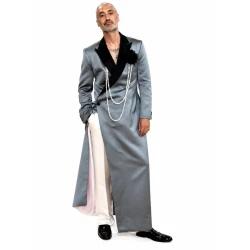 Taika Waititi Grey Long Blazer Coat Taika Waititi Grey Long Blazer Coat