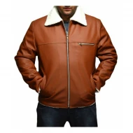 Tan Brown Leather Jacket