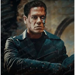 Terminator 7 John Cena Leather Jacket