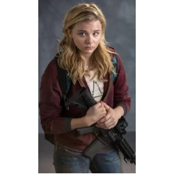 The 5th Wave Chloe Grace Moretz Maroon Hoodie Jacket The 5th Wave Chloe Grace Moretz Maroon Hoodie Jacket