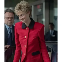 The Crown S05 Princess Diana Red Jacket