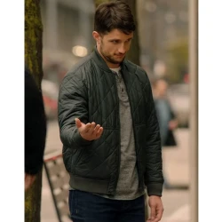 The Princess and the Bodyguard Ryan Bruce Navy Blue Bomber Jacket