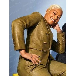 Tiffany Haddish Green Leather Blazer Tiffany Haddish Green Leather Blazer