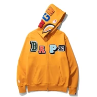 A Bathing Ape BAPE Shark Orange Hoodie