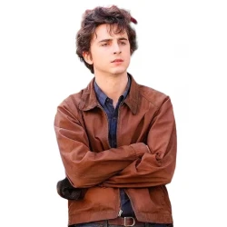 A Complete Unknown Timothée Chalamet Brown Jacket