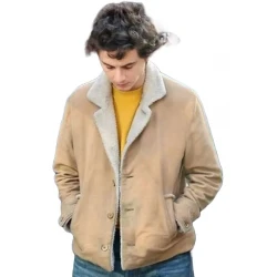 A Complete Unknown Timothée Chalamet Shearling Jacket
