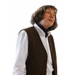 A Talent for Murder 2026 Helen Mirren Dark Brown Vest