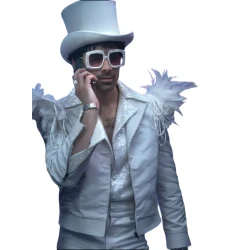 A Very Jonas Christmas Joe Jonas White Jacket