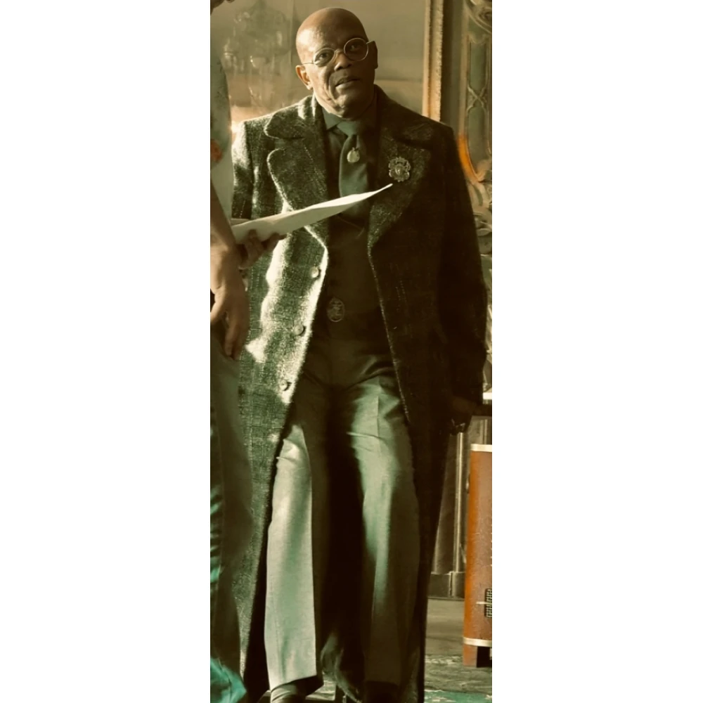 Afterburn Samuel L Jackson Trench Coat | America Suits