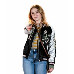All Night Wrong 2026 Maria Bakalova Bomber Jacket