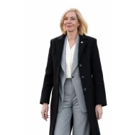 Allison Janney The Diplomat S4 Black Long Coat