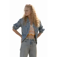 Amiah Miller The Madison Blue Denim Jacket