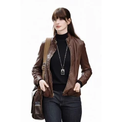 Anne Hathaway The Devil Wears Prada 2 Leather Jacket