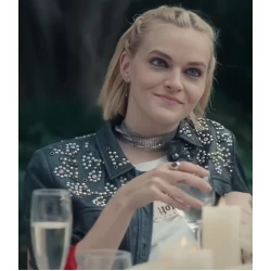 Anniversary Madeline Brewer Black Leather Jacket