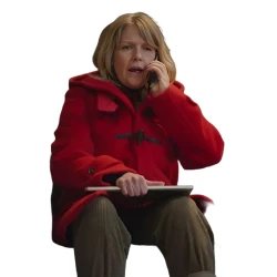 Man Vs Baby Ashley Jensen Red Wool Coat