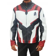 Avengers Endgame White Uniform Leather Jacket