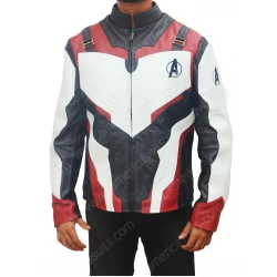 Avengers Endgame White Uniform Leather Jacket