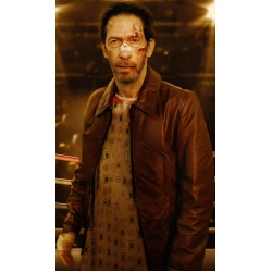 Bang Bang Tim Blake Nelson Brown Leather Jacket
