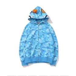 Bape Camouflage Blue Shark Hoodie Bape Camouflage Blue Shark Hoodie