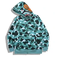 BAPE Shark Green Camo Hoodie